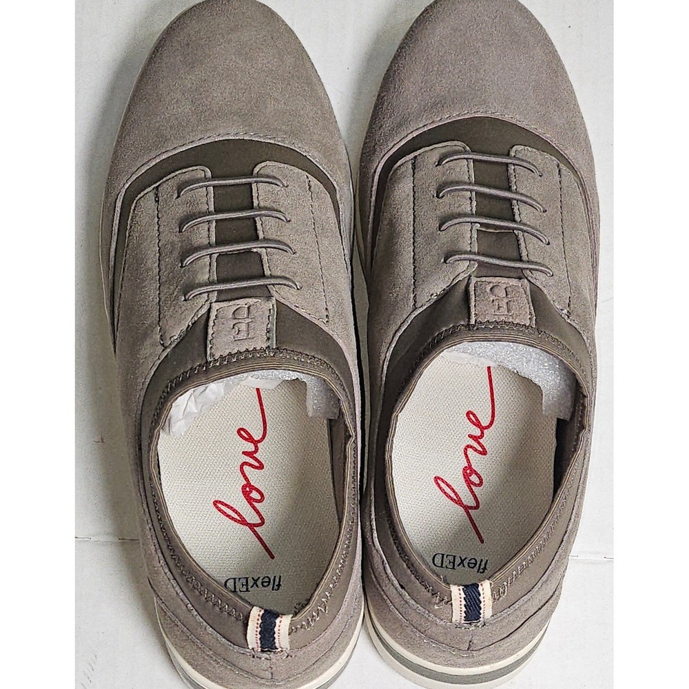 ED Ellen DeGeneres Atala Stone Grey Suede Slip On Sneakers Womens 6M ED-ATALA - Picture 5 of 10